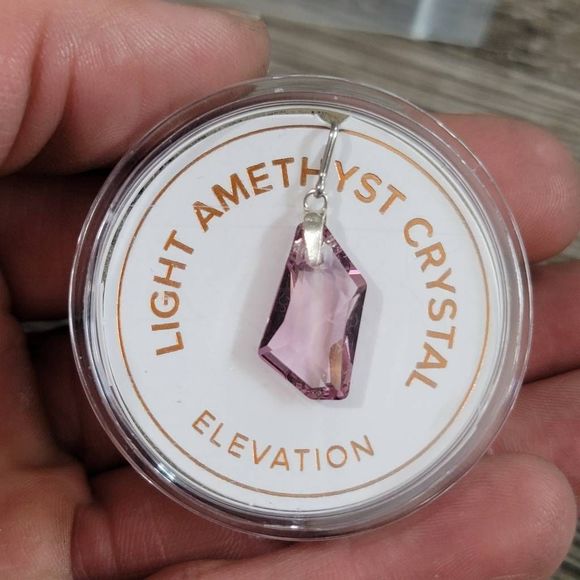 Alex and Ani light amethyst crystal charm NWT - Picture 2 of 3